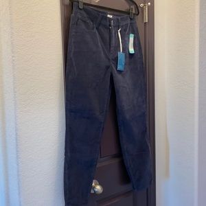 Market & spruce navy cord ankle pant